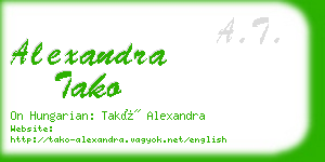 alexandra tako business card